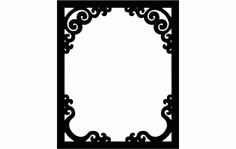 Decoration Frame Design Free DXF File