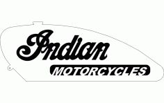 Indian Motorcycle Gas Tank Free DXF File