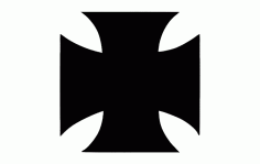 Iron Cross Image Free DXF File