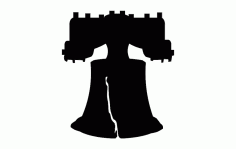 Liberty Bell Silhouette Free DXF File