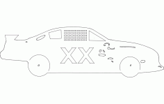 Nascar Vehicle Free DXF File