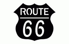 Route 66 Sign Free DXF File