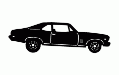 Silhouette Car Free DXF File