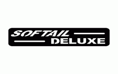 Softail Deluxe Sign Free DXF File