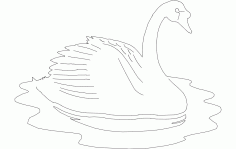Swan Details Free DXF File