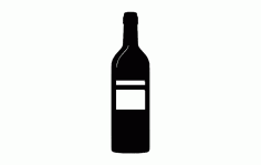 Wine Bottle Free DXF File