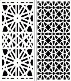 Design Pattern Panel Screen 202 For Laser Cut Cnc Free DXF File