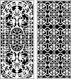Design Pattern Panel Screen 062 For Laser Cut Cnc Free DXF File