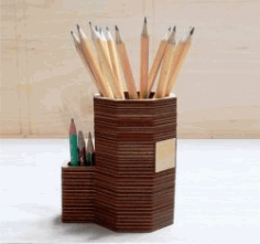 Pencil Stand For Laser Cut Cnc Free DXF File