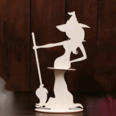Set Of Witch Shaped Paper Towels For Laser Cut Cnc Free CDR Vectors Art