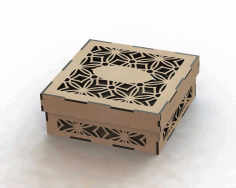 Cnc Laser Cut Wood Gift Box Template Free DXF File