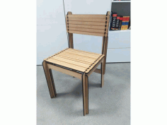 Opensource Laser Cut Wood Chair Free DXF File