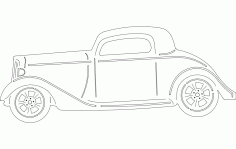 34 Chevy Car Free DXF File