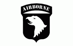 101st Division Airborn Logo Free DXF File