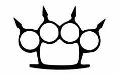 Brass Knuckle Edge Free DXF File