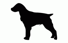 Brittany Spaniel Dog Free DXF File