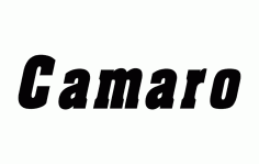 Camaro Word Free DXF File