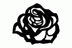 Flower Rosa 80×70 Mdf 6mm f3mm Free DXF File