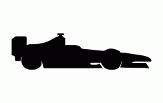 Formula 1 Car Silhouette Free DXF File