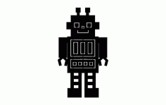 Robot Silhouette Free DXF File
