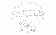 Shell Icon Free DXF File