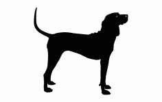 Silhouette Dog Black Free DXF File