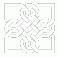 Celtic Knot Design 118 Free DXF File