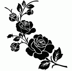 Clipart Flower Black And White Free CDR Vectors Art