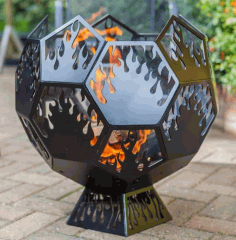 Fire Pit Ball Plain For Plasma Cutting Free DXF File