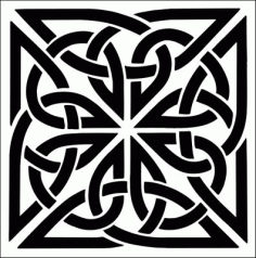 Floral Pattern Stencil Design Free DXF File