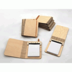 Laser Cut Folding Plywood Booklet Free DXF File