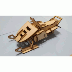 Laser Cut Plywood Snowmobile 3d Puzzle Free DXF File