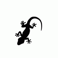 Gecko Leopard Gecko Clipart Silhouette Free DXF File