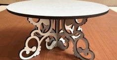 Cnc Laser Cut Cake Stand 6mm Mdf Free DXF File