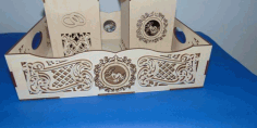 Laser Cut Decorative Trays Box Free CDR Vectors Art