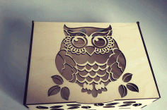 Laser Cut Cnc Project Owl Box Free CDR Vectors Art
