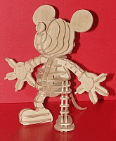 Laser Cut 3d Puzzle Mickey Mouse Template Free DXF File