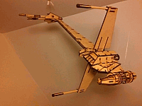 Star Wars b-wing Laser Cut Design Template Free DXF File