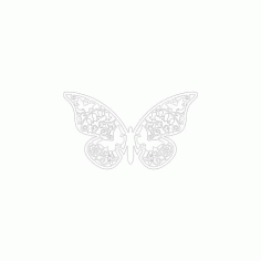 Laser Cut Butterfly Vector Free DXF File