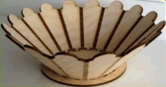 Cnc Bowl With Petals Free DXF File