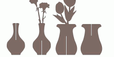 Cnc Cut Flower Pot Free DXF File