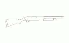 Bb Gun Sketch Free DXF File