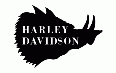 Harley Hog Free DXF File