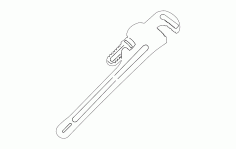 Pipe Wrench Free DXF File
