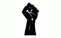 Power Fist Free DXF File