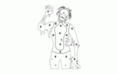 Zombie Target Free DXF File