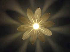 Flower Laser Lamp Template Free CDR Vectors Art