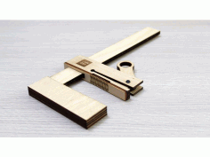 Wooden Bar Clamp Template Free DXF File
