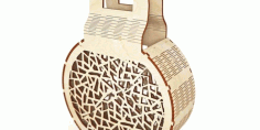 Wood Laser Cut Bag Folding Pouch For Wood Cutting Free DXF File