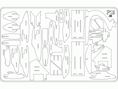 f15s 3d Puzzle Free DXF File